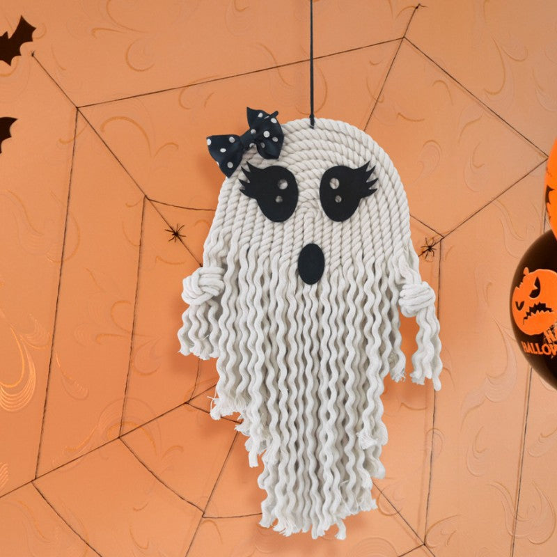 GhostGlow™ Floating Boo — Hanging Ghost Décor