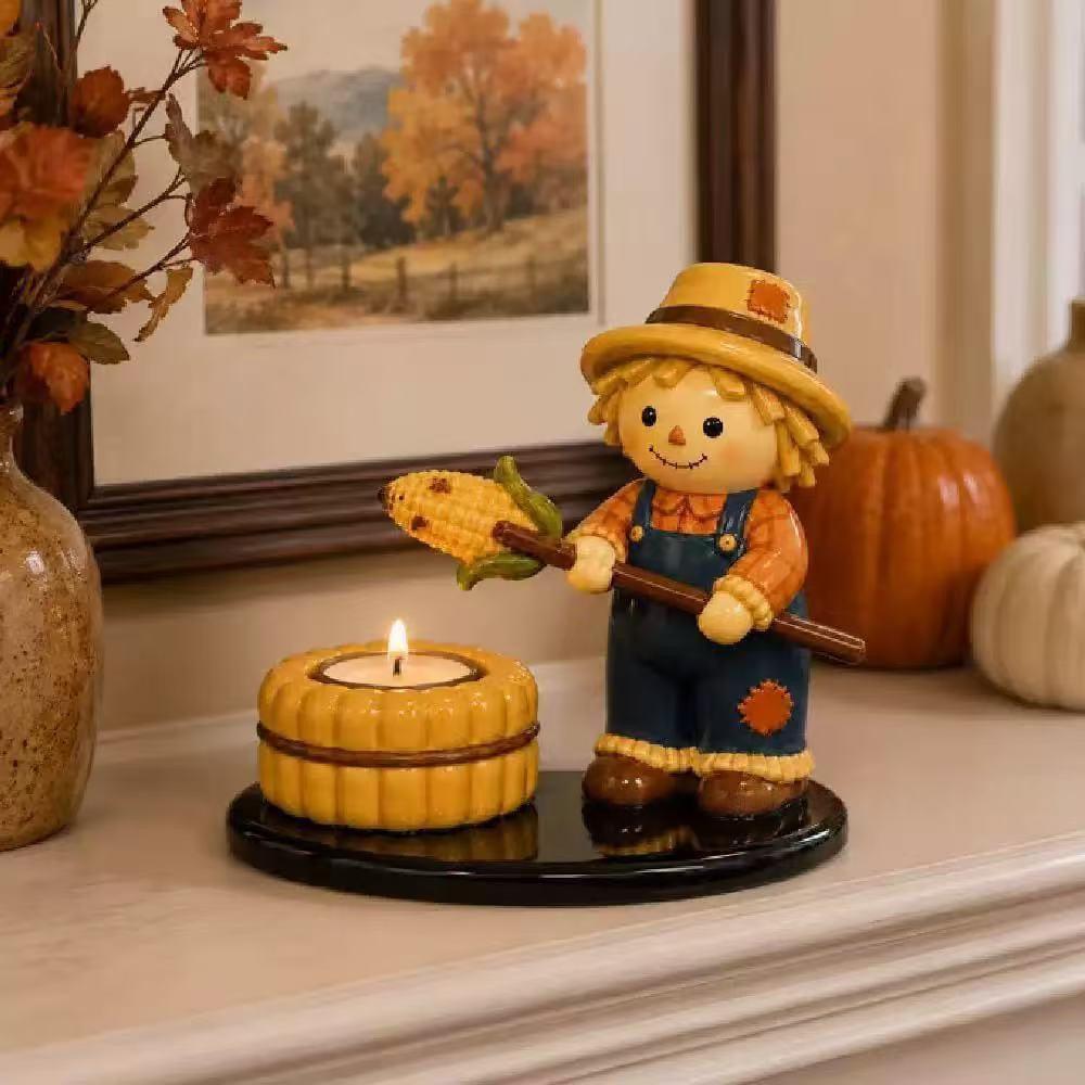 GhostGlow™ Campfire Boo — Halloween Tealight Holder