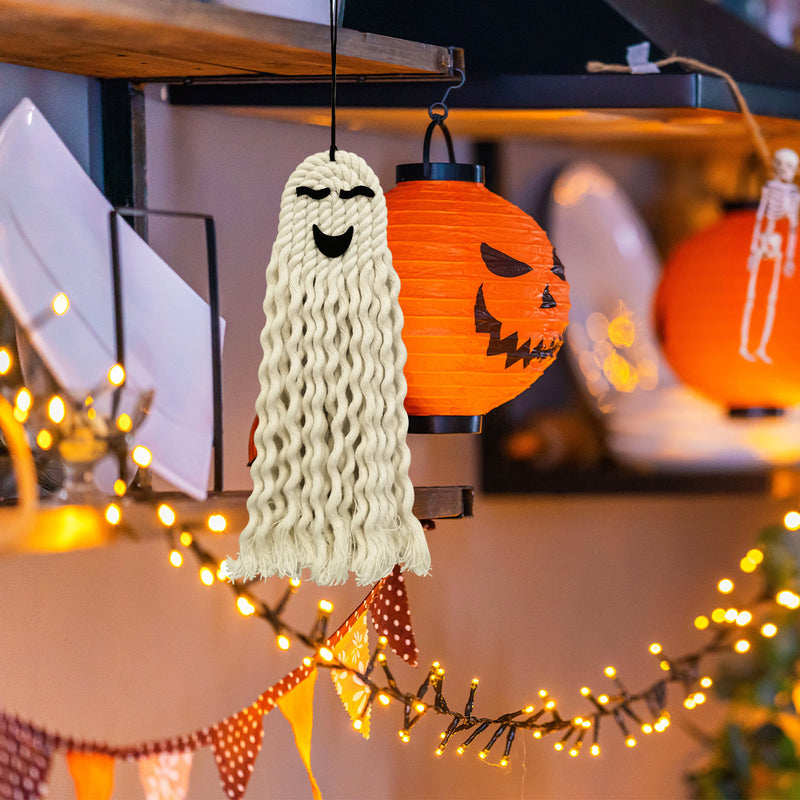 GhostGlow™ Floating Boo — Hanging Ghost Décor